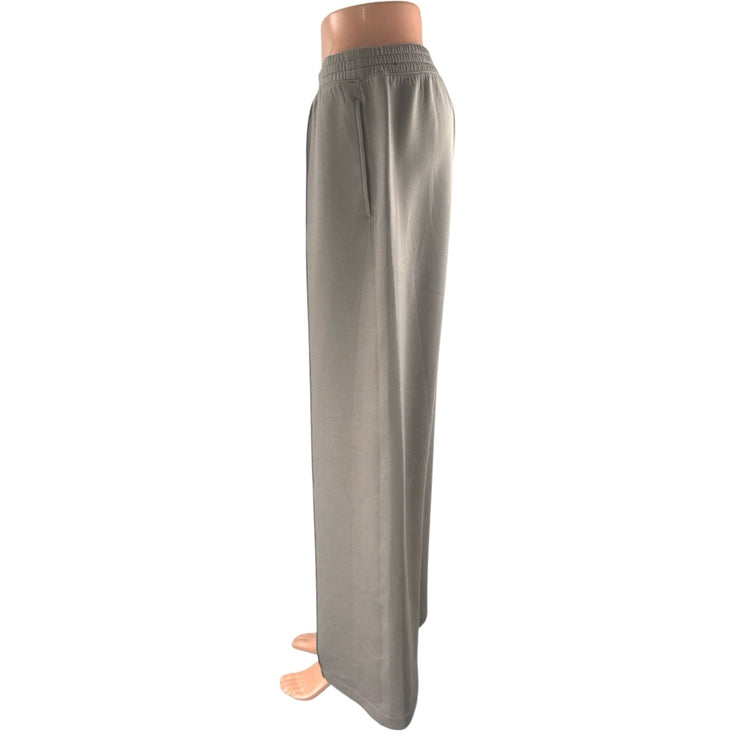 YPB neoKNIT Women's Gray High Rise Wide Leg Yoga Trousers Sweat Pants Size M