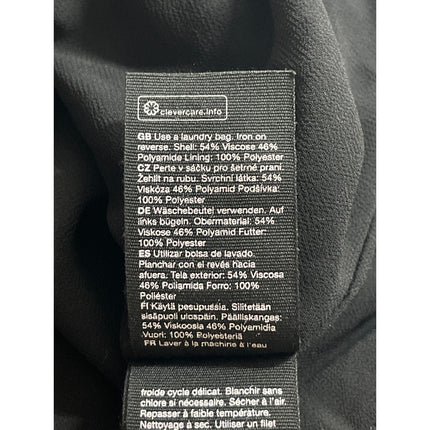 & Other Stories Womens Black Sheer Leopard Print Long Sleeve Mini A-Line Dress 8