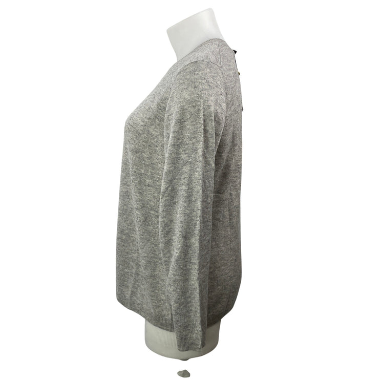 NEW Charter Club Women's Gray 100% Cashmere Long Sleeve Knit Sweater Top Size 2X