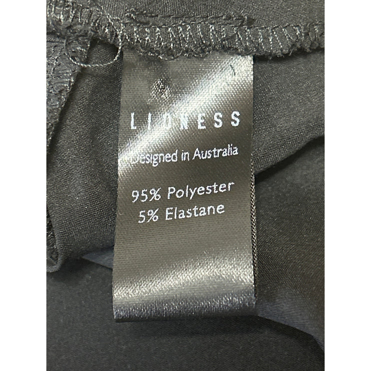 Lioness Black Sleeveless Ruched Lace Trim Cami Camisole Tank Crop Top Size XS