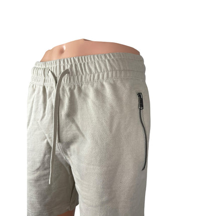 Maison Article Men's Beige Khaki Zip Pocket Knit Bermuda Chino Shorts Size M