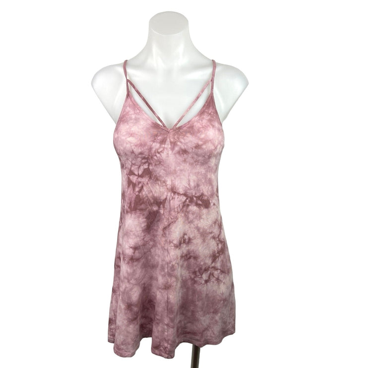 American Eagle Pink Tie Dye Strappy Sleeveless A Line Mini Dress Size XS