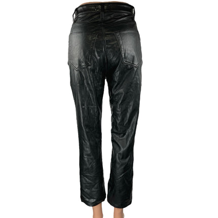 Abercrombie & Fitch Women's Black Ankle Straight Ultra High Rise Denim Jeans 2