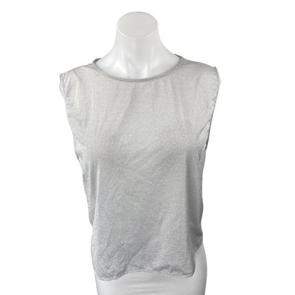 Zara Women's Light Gray Sleeveless Basic Pullover Muscle Tee Tank Top Size S