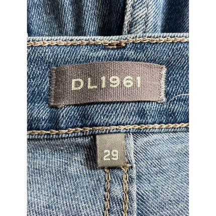 DL1961 Mara Straight Women's Blue Distressed High Waisted Denim Jeans Size 29