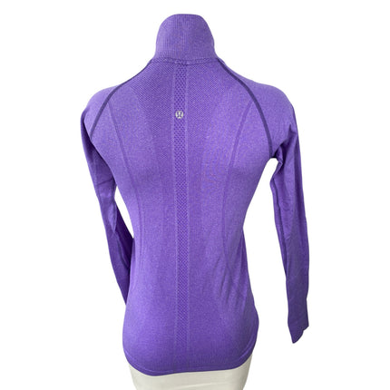 Lululemon Swiftly Tech Half Zip Womens Purple Yoga Track Athletic Jacket Size 8