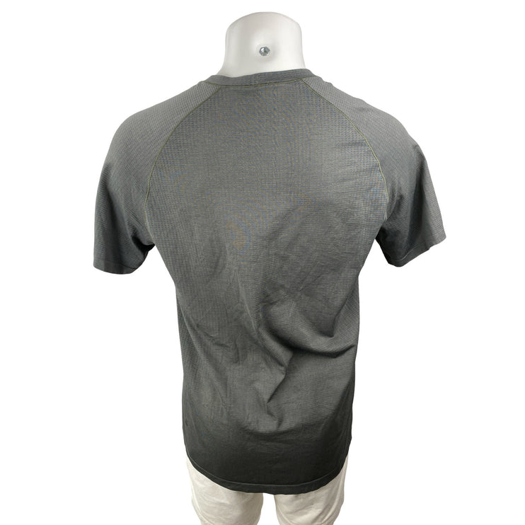 Lululemon Men's Gray Short Sleeve Running Workout Athletic T Shirt Tee Top L/XL