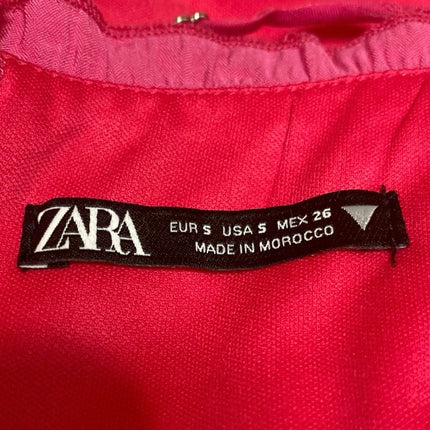 Zara Women's Pink Sleeveless Cami Camisole Bandeau Bustier Crop Tank Top Size S