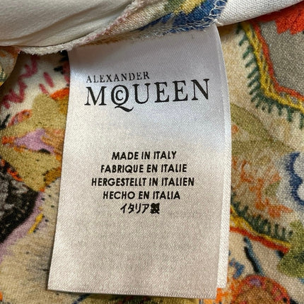 NEW Alexander McQueen Floral Tapestry Bootcut Flared Trousers Pants Size 44