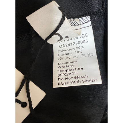 NEW Commense Women's Black Silky Satin Elastic Waist Maxi Mermaid Slip Skirt XS