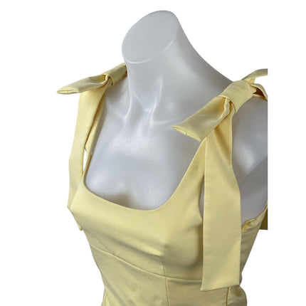 Zara Women's Yellow Knot Bot Strap Sleeveless Cami Camisole Tank Top Size XS