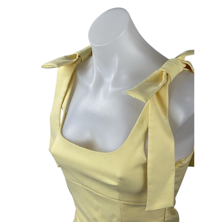 Zara Women's Yellow Knot Bot Strap Sleeveless Cami Camisole Tank Top Size XS