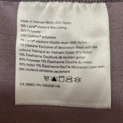 Lululemon Women's Purple Racerback Workout Yoga Tank Athletic Crop Top Size S