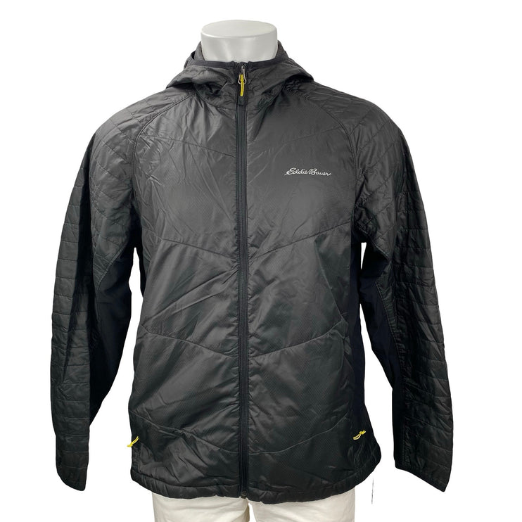 Eddie Bauer Ever Therm Down Black Athletic Activewear Windbreaker Coat Jacket L