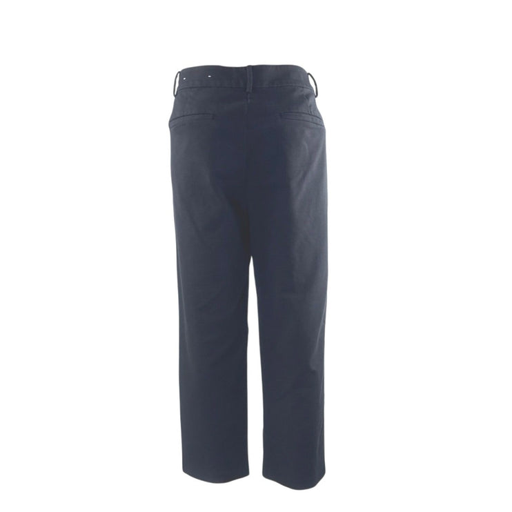 Ann Taylor LOFT The Riviera Slim Black Relaxed Straight Crop Trousers Pants 14
