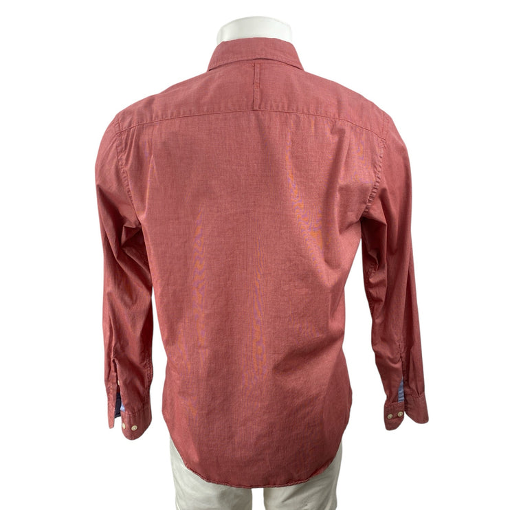 Banana Republic Men's Camden Fit Pink Long Sleeve Button Down Shirt Top Size M