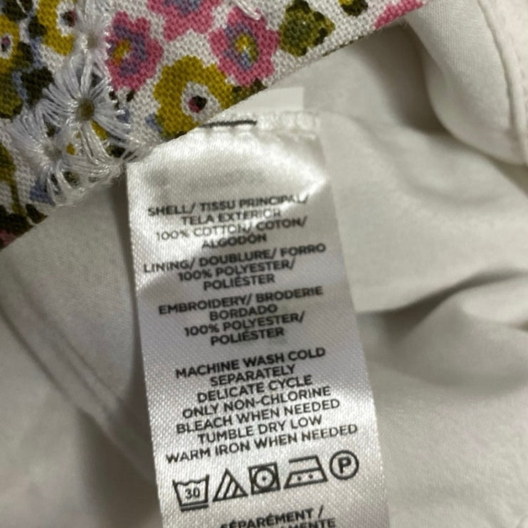 Ann Taylor LOFT Women's Multicolor Floral High Waist A Line Mini Dress Size 8