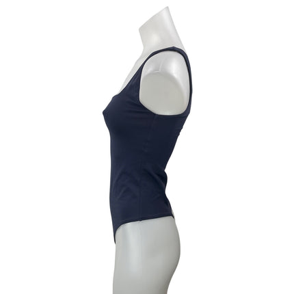 Bundle of 2 Aritzia Babaton Gray Blue Square Neck Thong Tank Bodysuit Top Size S