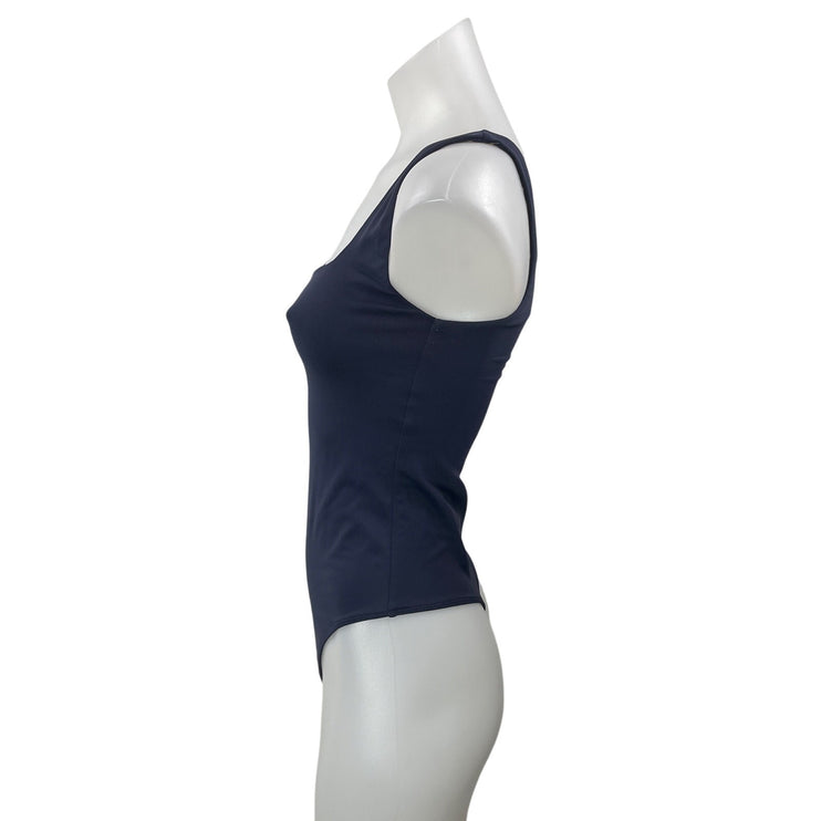 Bundle of 2 Aritzia Babaton Gray Blue Square Neck Thong Tank Bodysuit Top Size S