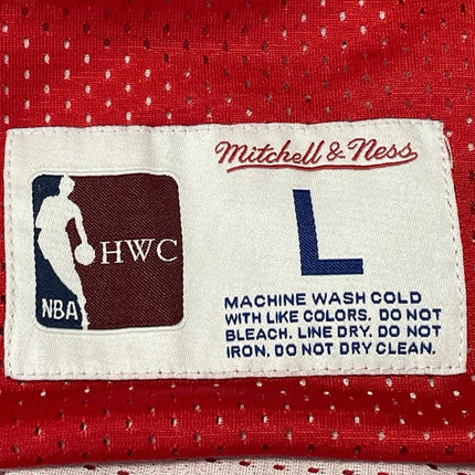 Mitchelle & Ness Men's Red Houston Rocket Yao Ming 11 Basketball Jersey Top Sz L