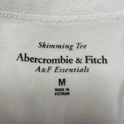 Abercrombie & Fitch Womens White Tomato Short Sleeve Sketching Tee T Shirt Top M