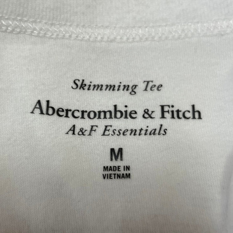 Abercrombie & Fitch Womens White Tomato Short Sleeve Sketching Tee T Shirt Top M