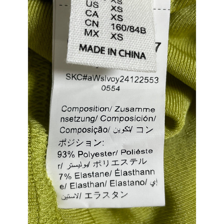 NEW Soly Hux Green Ribbed Knit Halter Plunge Ring Backless Blouse Top Size XS