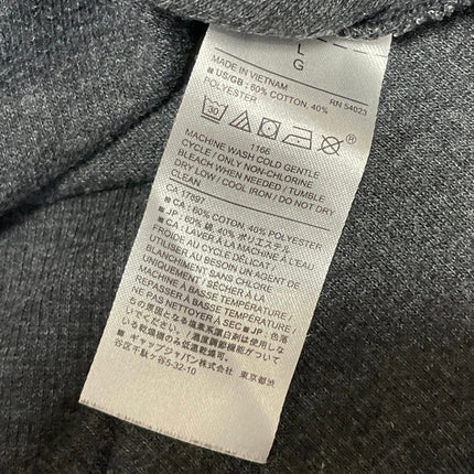 Banana Republic Men's Dark Gray Knit Long Sleeve Henley T Shirt Tee Top Size L