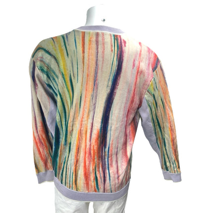 Saylient Men's Multicolor Long Sleeve Colorblock Crew Neck Sweater Top Size L