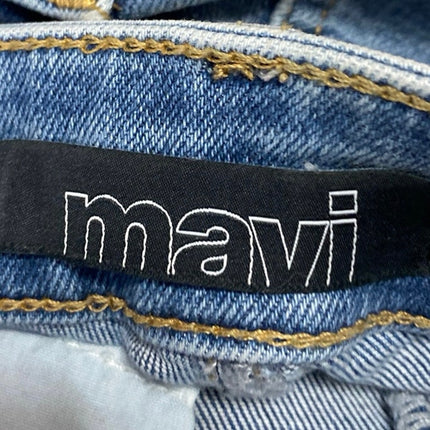 Mavi Maria Slit Women's Blue High Rise Distressed Flare Bootcut Denim Jeans 26