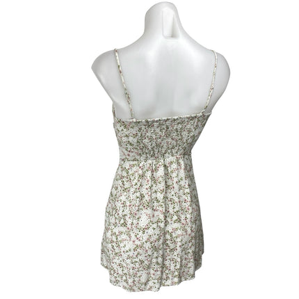 Aritzia Wilfred Multicolor Floral Sleeveless Cami Camisole Mini Tank Dress Sz 0