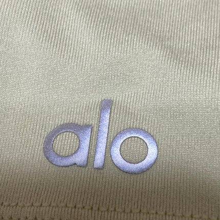 Alo Lime Green Short Sleeve Crew Neck Baby Tee T Shirt Yoga Athletic Crop Top S