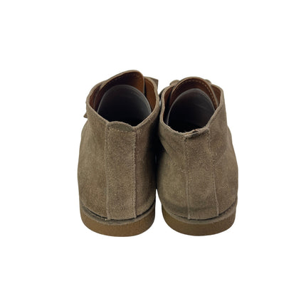 Lucky Brand Emilia Women's Beige Suede Lace up Almond Toe Ankle Chukka Boots 8