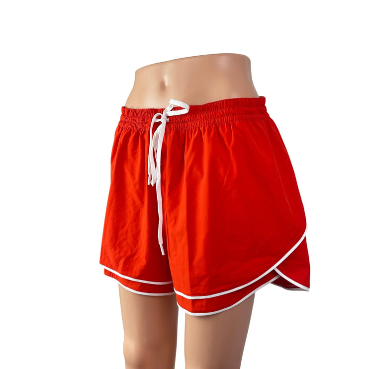 Calia Carrie Underwood Women's Coral High Rise Relaxed Mini Lounge Shorts Size M