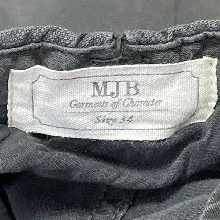 MJB Men's Gray Mid Rise Golf Casual Straight Chino Khaki Bermuda Shorts Size 34