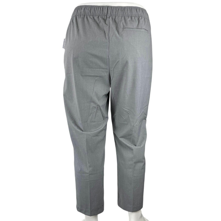 NEW Old Navy Billie Women's Gray High Rise Drawstring Pleated Trousers Pants XL
