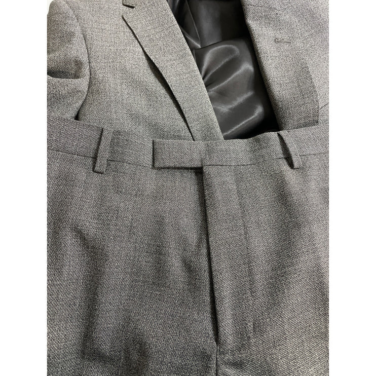 Kin Women's Gray Wool Long Sleeve Blazer Coat Jacket Dress Pants Suit Set 38/32