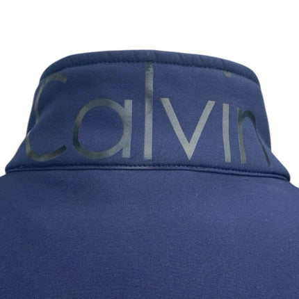 Calvin Klein Men's Blue Zip Up Long Sleeve Water Resistant Rain Coat Jacket Sz L