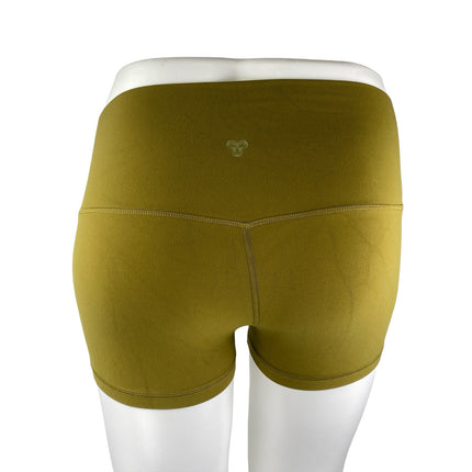 Aritzia TnAction Olive Green High Rise Activewear Yoga Athletic Biker Shorts L