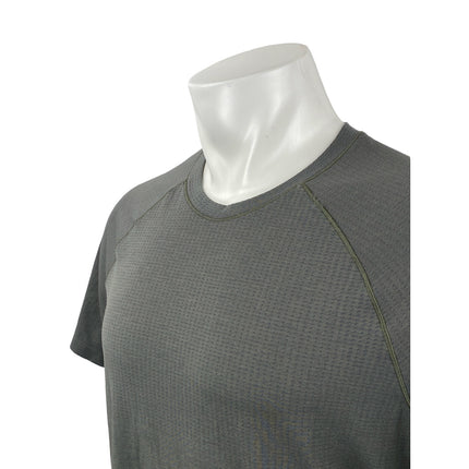 Lululemon Men's Gray Short Sleeve Running Workout Athletic T Shirt Tee Top L/XL