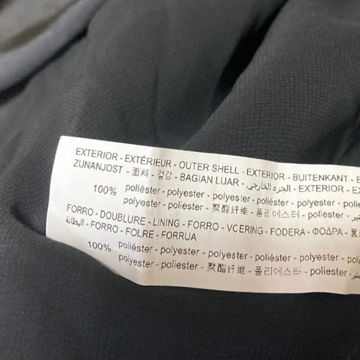 Zara Black Sleeveless Silk Satin Cowl Neck Cross Cami Tank Mini Slip Dress XS