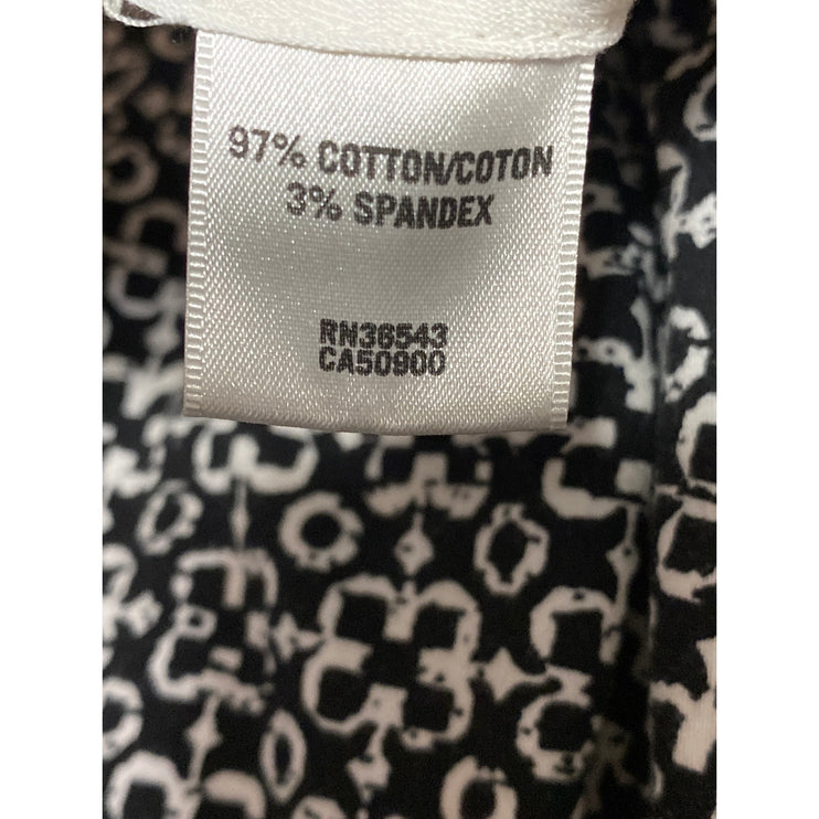 Van Heusen Stretch Women's Geometric High Rise Straight Trousers Dress Pants 4