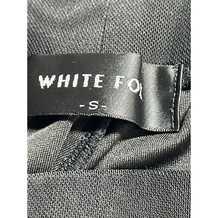 White Fox Womens Black Slim Fit High Rise Bootcut Flare Trousers Dress Pants S