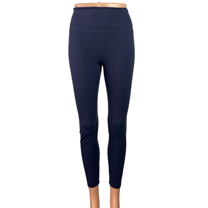 Gymshark Women's Navy Blue Cinch Cropped Yoga Athletic Leggings Pants Size S