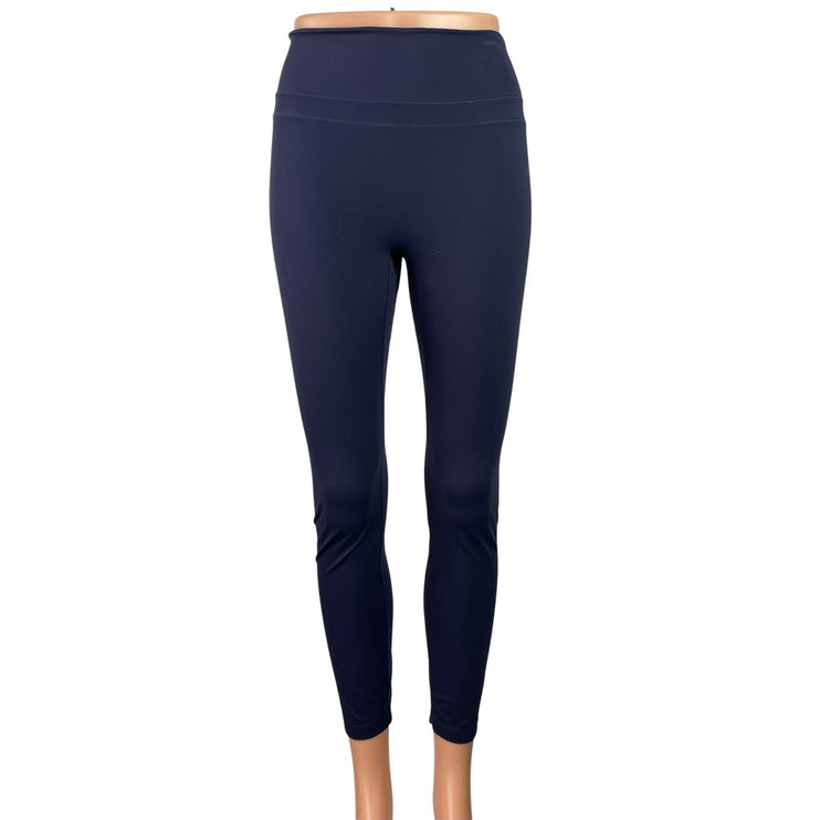 Gymshark Women's Navy Blue Cinch Cropped Yoga Athletic Leggings Pants Size S