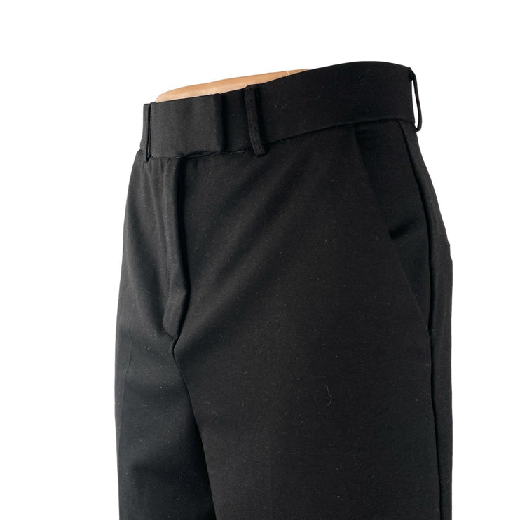 CGL Women's Black High Rise Straight Wide Leg Walking Mom Bermuda Shorts Size S