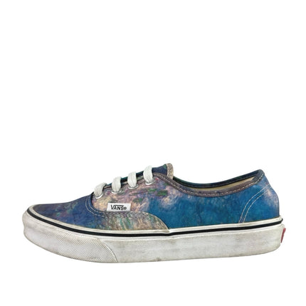 MoMA Claude Monet Multicolor Tie Dye Lace Up Sneakers Shoes Mens 5.5 Womens 7