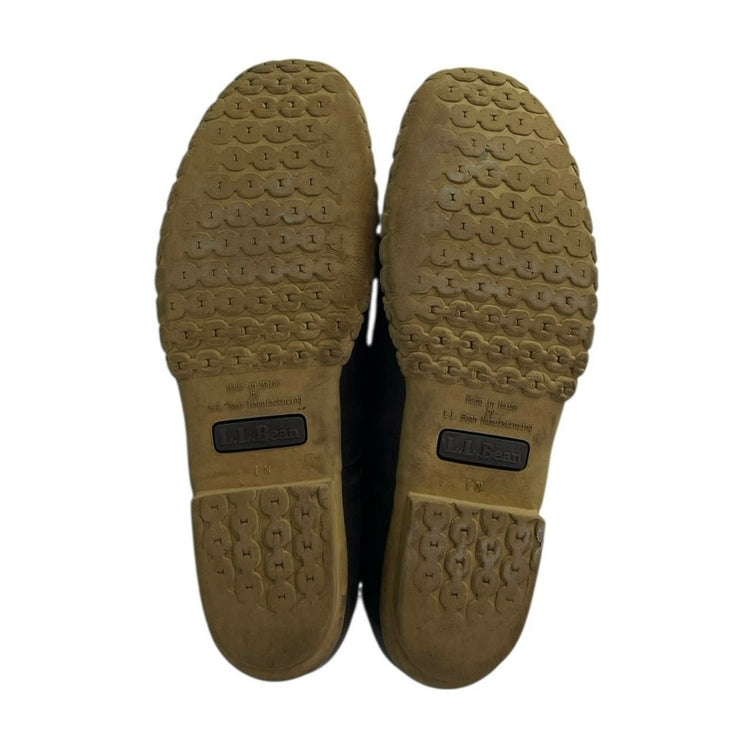 Vintage L.L. Bean Women's Brown Leather Round Toe Lace Up Ankle Duck Boots Sz 11