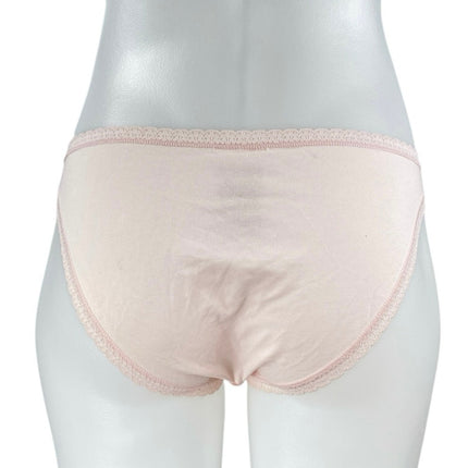 H&M Women's Light Pink Lace Trim Briefs Panty Underwear Swimwear Bikini Bottom S