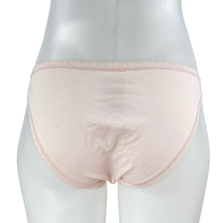 H&M Women's Light Pink Lace Trim Briefs Panty Underwear Swimwear Bikini Bottom S